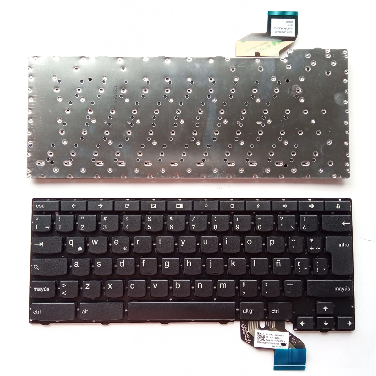 Tastiera Nera La Senza Cornice Per Lenovo Thinkpad Chromebook Yoga 11E 4Th Gen