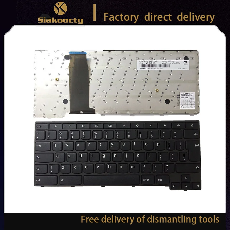 Per Tastiera Lenovo Chromebook Yoga 11E 01Av790. Qwerty Ui Layout (32A/12)