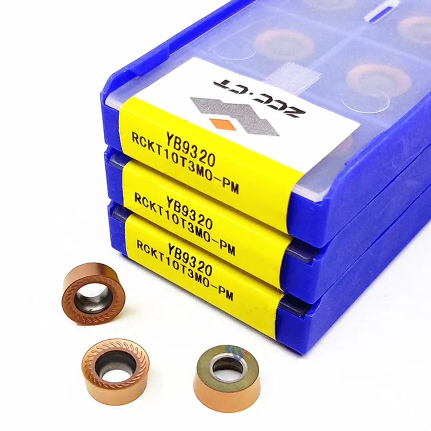 Rckt10T3Mo-Dm Yb9320/Rckt10T3Mo-Pm Yb9320/Rckt1204Mo-Dm Yb9320 Rckt10T3 Rckt1204 R5 R6 Zcc.Ct Inserti In Metallo Duro Cnc 10 Pz/Scatola