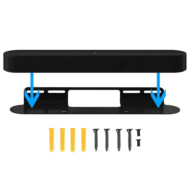 Soundbar Stand Sound Box Montaggio A Parete In Metallo 42 Cm Di Larghezza Staffa Subwoofer Supporto Di Archiviazione Altoparlante Portatile Wireless P