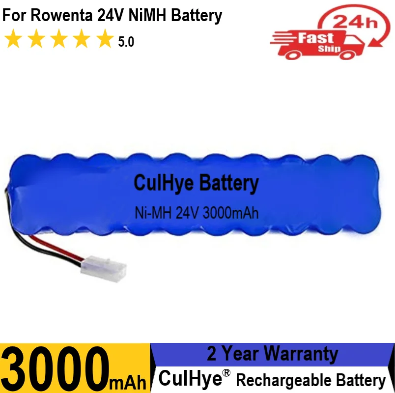 24V 3000Mah Per Batteria Rowenta 24V Nimh Cd Aspirapolvere Besen Air Force Extreme Rh8770 Rh8771Ws Rh877501 Rh8779 Rh877901