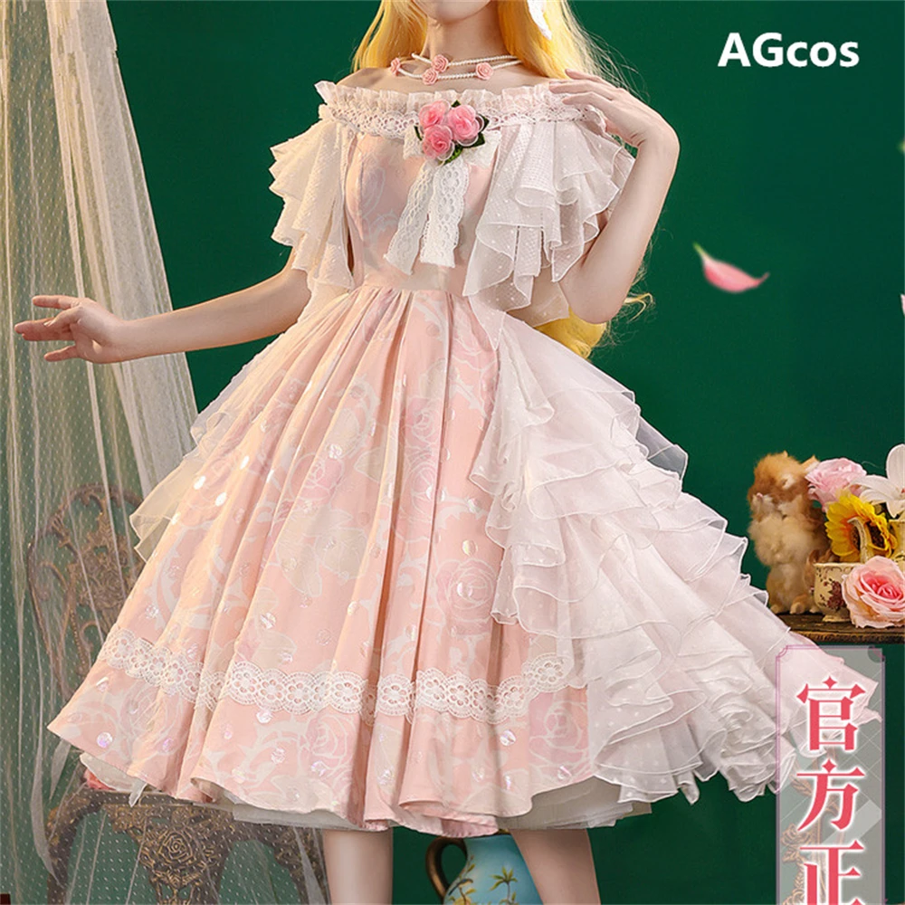 Agcos Who Made Me A Princess Siya Young Dress Costume Cosplay Donna Natale Lovely Lolita Dresses Cosplay