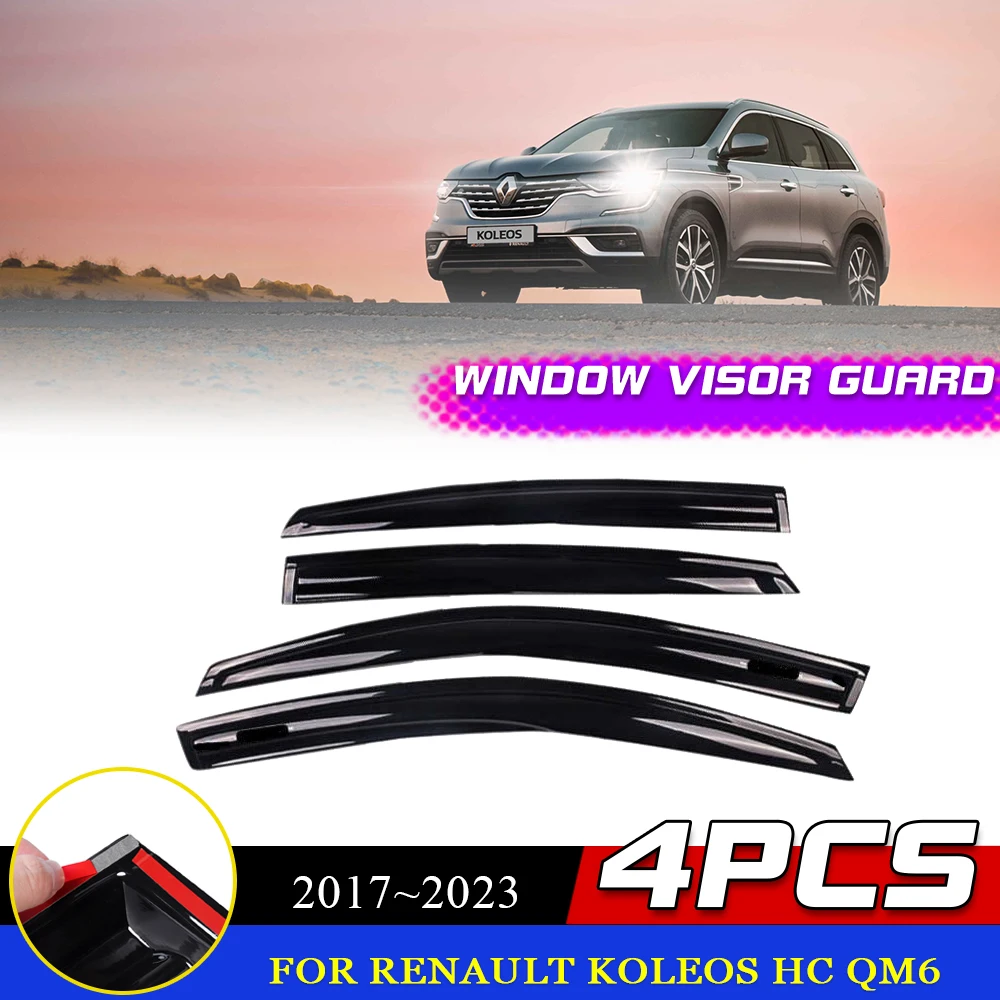 Visiera Windows Per Renault Koleos Hc Samsung Qm6 2017 ~ 2023 2018 2019 2020 2021 2022 Vent Awnings Sun Rain Sopracciglio Fumo Deflettore Protezione A