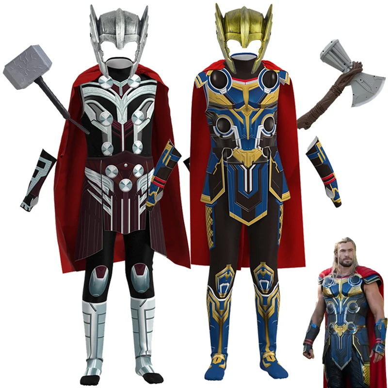 2023 Nuovo Halloween Thor Love And Thunder Cosplay Adult Kids Carnival Doctor Strange Moon Knight Wanda Vision Scarlet Clothes