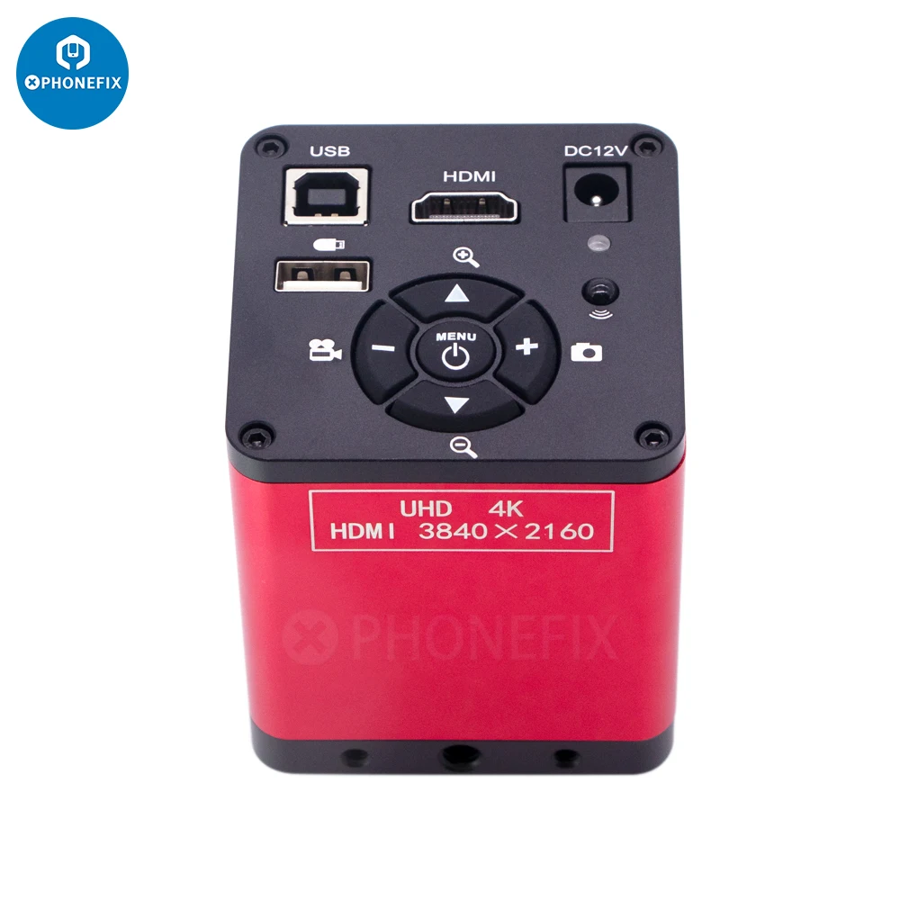 1080P 48Mp Hdmi Usb Industrial Video Microscope Camera Industry C Mount Camera Per Telefono Tablet Pcb Ic Osservare La Riparazione Della Saldatura