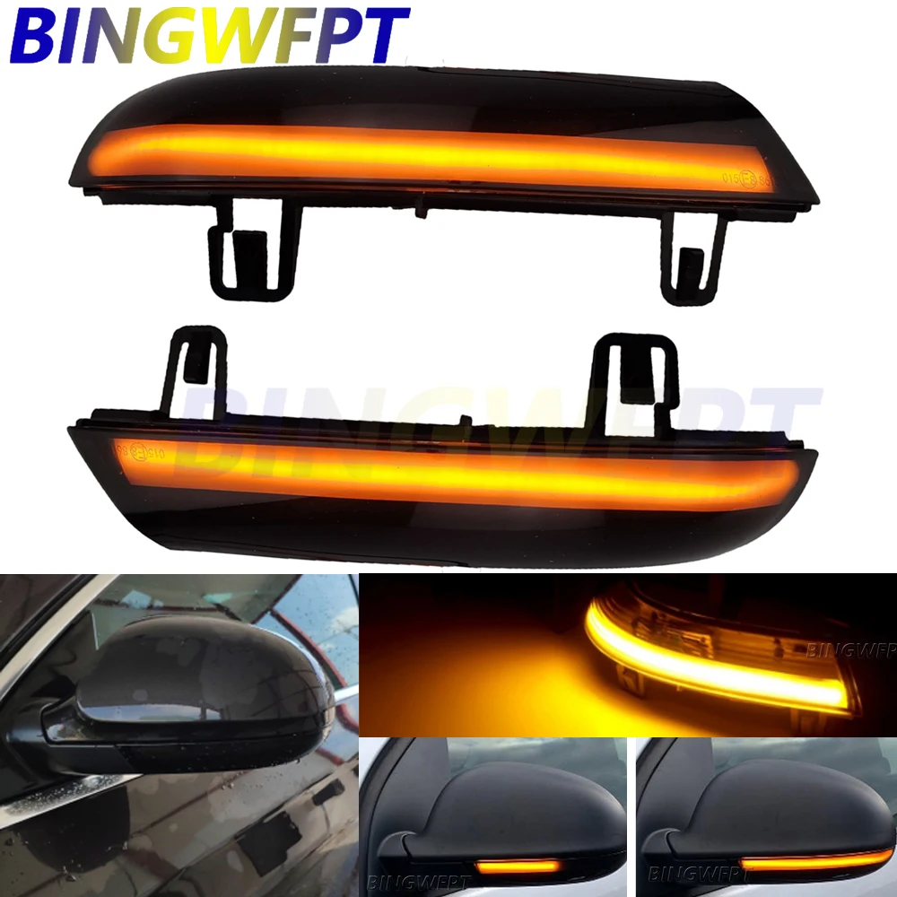 2Pcs Dynamic Blinker Lamp Per Vw Golf 5 Gti V Mk5 Jetta Passat B5.5 B6 Sharan Superb Eos Led Indicatore Di Direzione Specchio