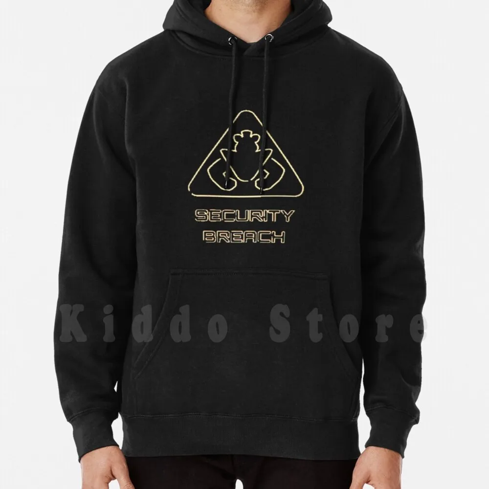 Five Nights At Security Violazione Simbolo Logo Felpe Con Cappuccio Manica Lunga Cinque Notti A Cinque Notti A 2 Cinque Notti A 3