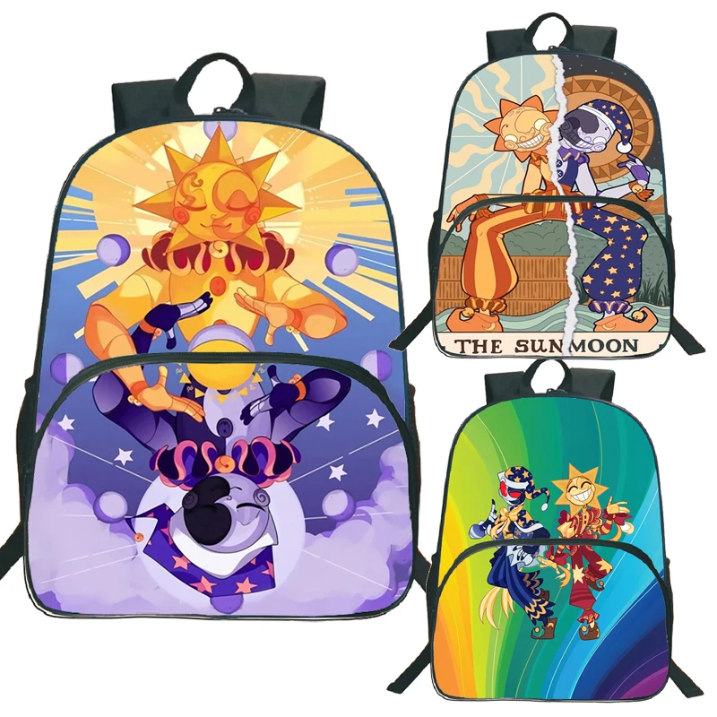 Fnaf Sundrop Moondrop School Bag Per Ragazzi Security Violation Sunrise Boss Zaini Studenti Bagpack Adolescenti Bookbag