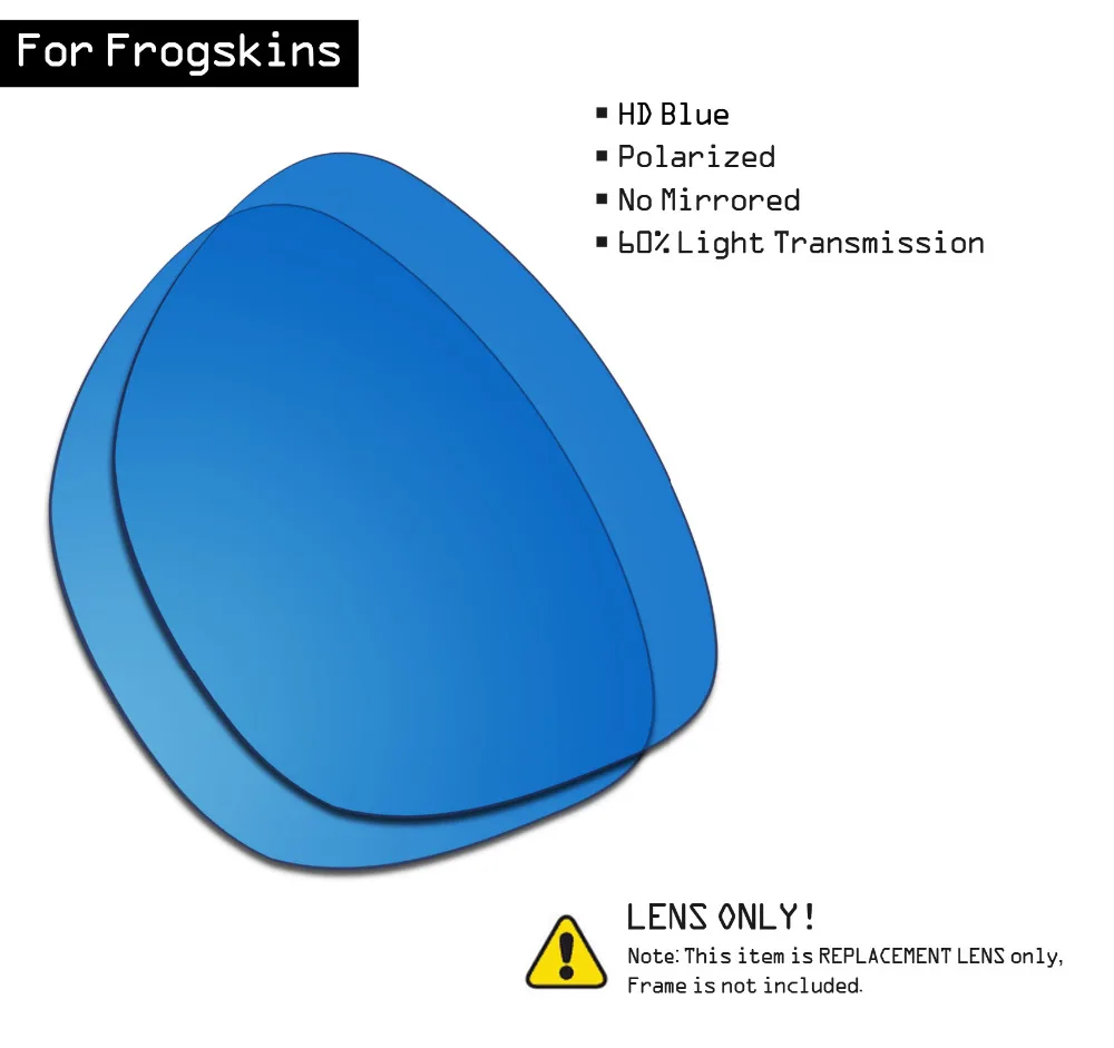 Smartvlt Occhiali Da Sole Lenti Di Ricambio Per Oakley Frogskins-Hd Blu