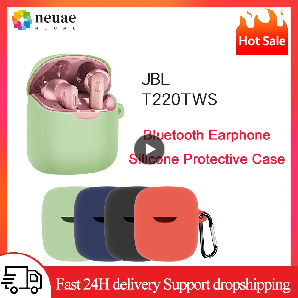 Custodia Protettiva Per Custodia Per Auricolari Per Jbl Tune 220Tws Custodia Protettiva Per Auricolare Bluetooth Senza Fili In Silicone Antiscivolo Co