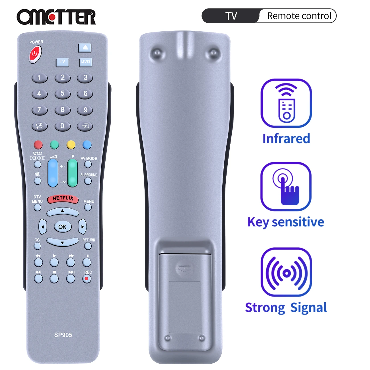 Nuovo Sp905 Per Sharp Aquos Tv Dvd Telecomando Gb005Wjsa Gb004Wjsa Gb118Wjsa Ga890Wjsa G1084Pesa G1119 G1127Cesa Sp1943Ce