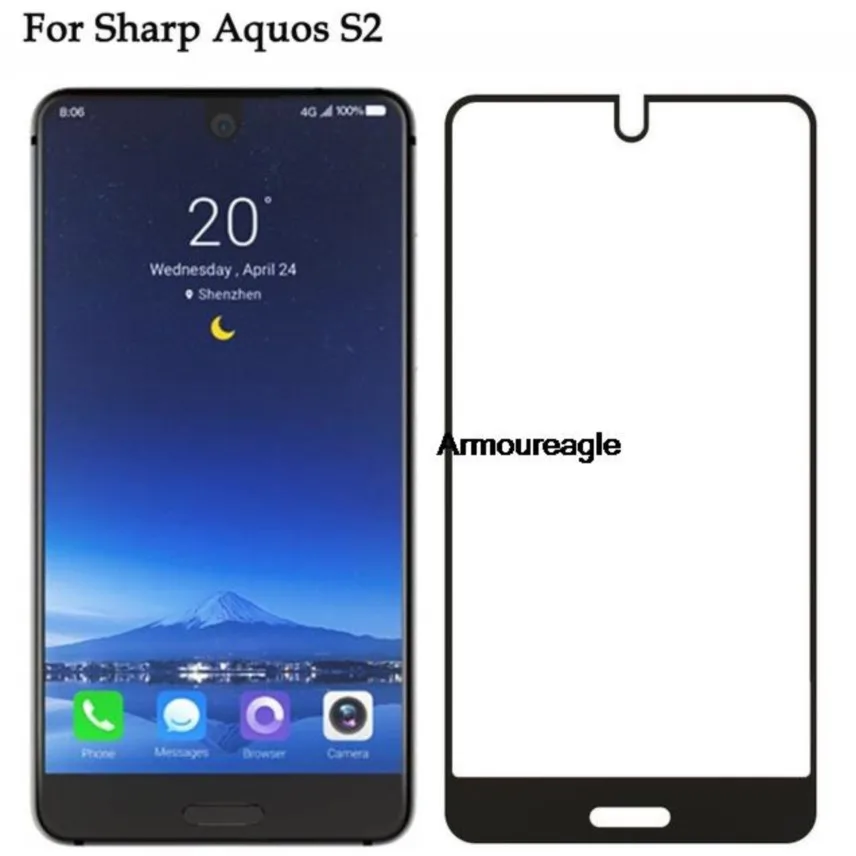 Vetro Temperato 3D Per Sharp Aquos S2 Full Cover 9H Pellicola Proteggi Schermo Antideflagrante Per Sharp Aquos S2 Fs8010