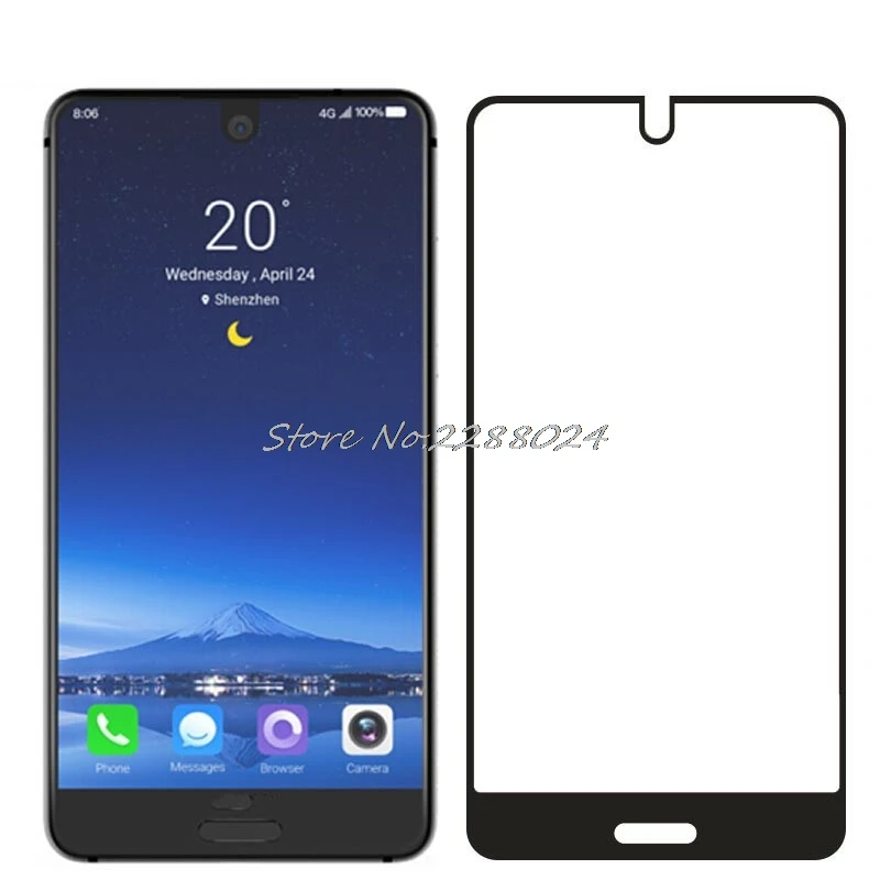 Smartphone 9 H Full Hd Vetro Temperato Per Sharp Aquos S2 Pellicola Protettiva Dello Schermo Della Copertura Della Protezione Per Sharp Aquos C10
