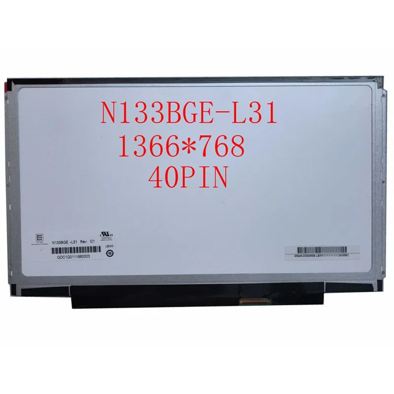 N133Bge-L31 Lp133Wh2 Per Lenovo U310 U350 V360 V370G Z370 Z380 Schermo Lcd Lvds 40Pin