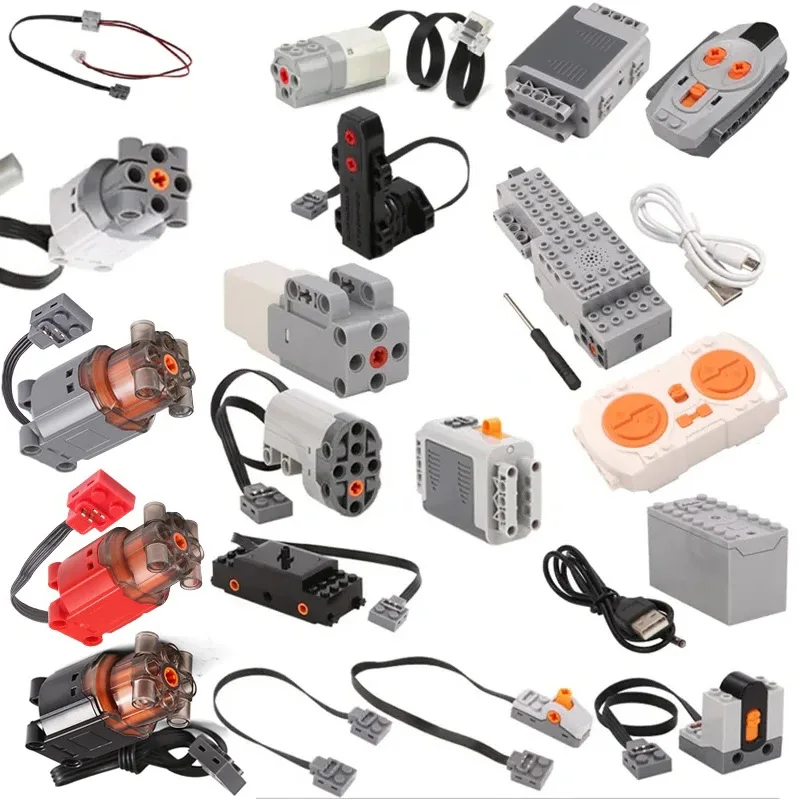 High-Tech M Xl L Motor Servo Bricks Toys Pf Parts 8293 8883 Moc Power Functions Motor Multi Tool Compatibile Con Il Modello Lego