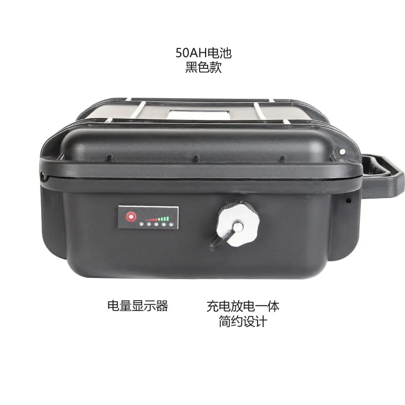 12V 50Ah Capacità Scatola Batteria Al Litio Nera Connessione Wtih Per Motore Power Fin Bluetrive Sup Kayak Stand Up Paddle Board Motor