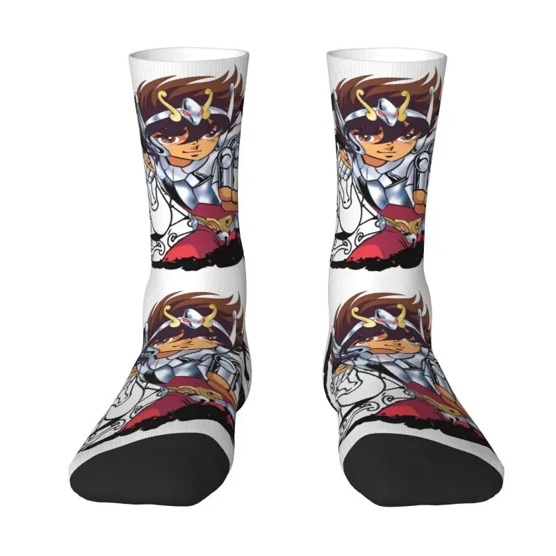 Saint Seiya Pegasus Dress Socks Uomo Donna Warm Fashion Knights Of The Zodiac Crew Socks