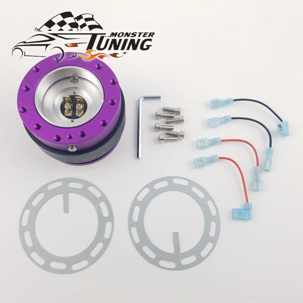 Tuning Mostro Universale Mo Di Alluminio Auto Auto Volante A Sgancio Rapido Del Mozzo Adattatore Snap Off Boss Kit Di Accessori Per Auto