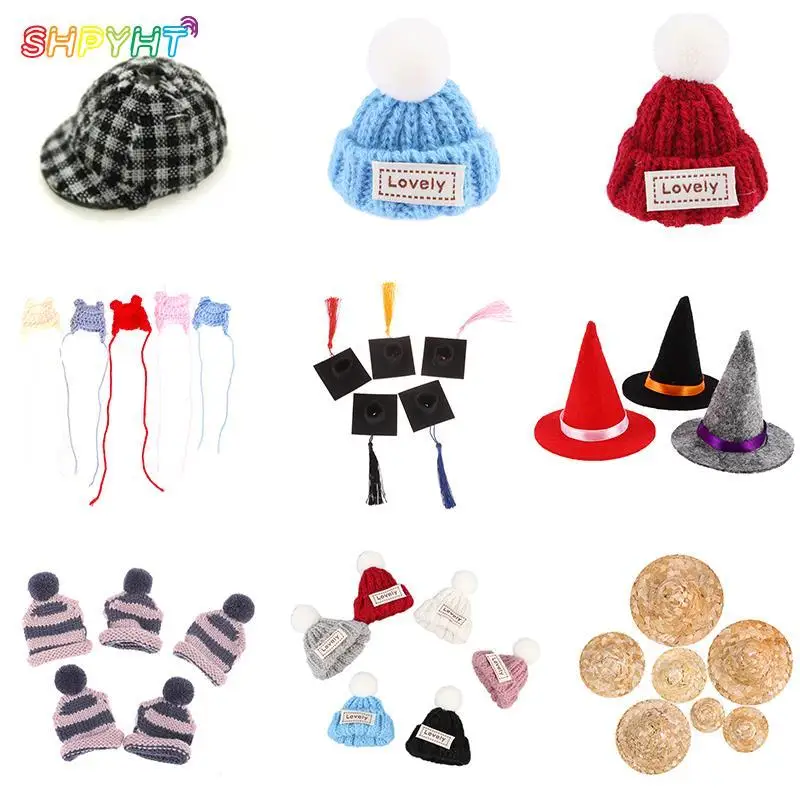 1/2Pcs 1/12 Scala Dollhouse Doll Hat Skate Cap Doll House Decorazione Per Bambini Giocattoli Regalo Di Compleanno Accessori Per Bambole Scena In Minia