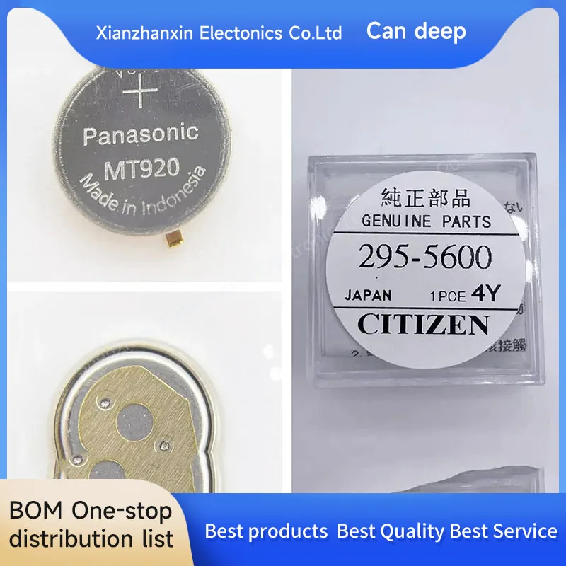 1 Pz/Lotto A Batteria Per Orologio Orologi Ottici A Energia Cinetica Batterie Ricaricabili Dedicate 295-5600 Mt920 Piede Corto