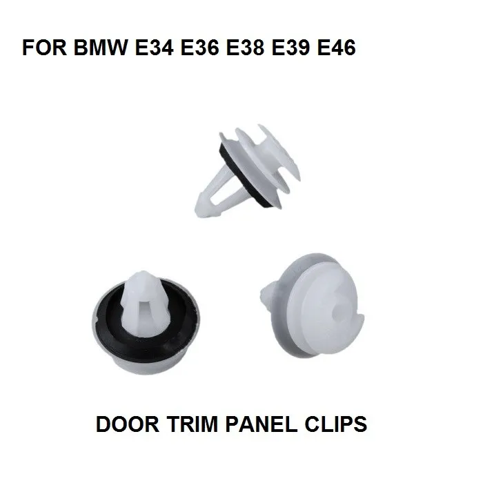 Porta Trim Panel Per Bmw Interior Door Card Pannello Clips Trim E34 E36 E38 E39 E46 X10C Bianco Nuovo Parti