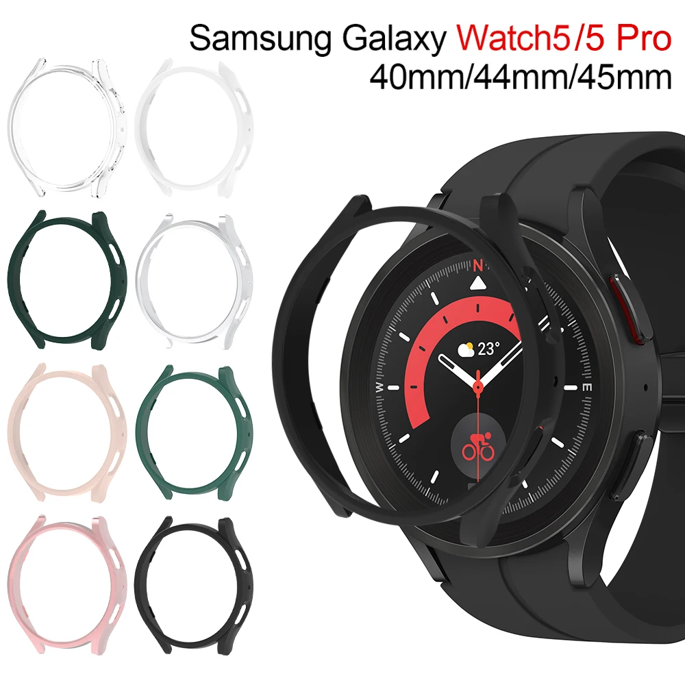 Custodia Per Samsung Galaxy Watch 5 Pro 45Mm Galaxy Watch 5 40Mm 44Mm Screen Protector Pc Bumper All-Around Watch 5/5 Pro Accessorie