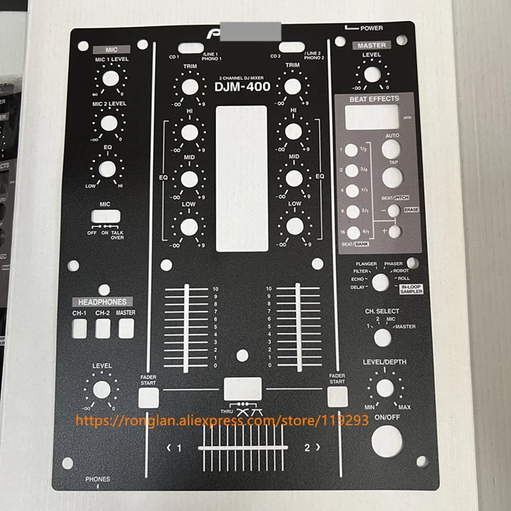 Djm-400 Mixer Fader Pellicola Per Pannelli In Pvc Nero Djm-350 Djm-300 Djm-500 Djm-600 Djm-S7 Xdj-R1 Pellicola Protettiva Db2 Nero Opaco Resistente