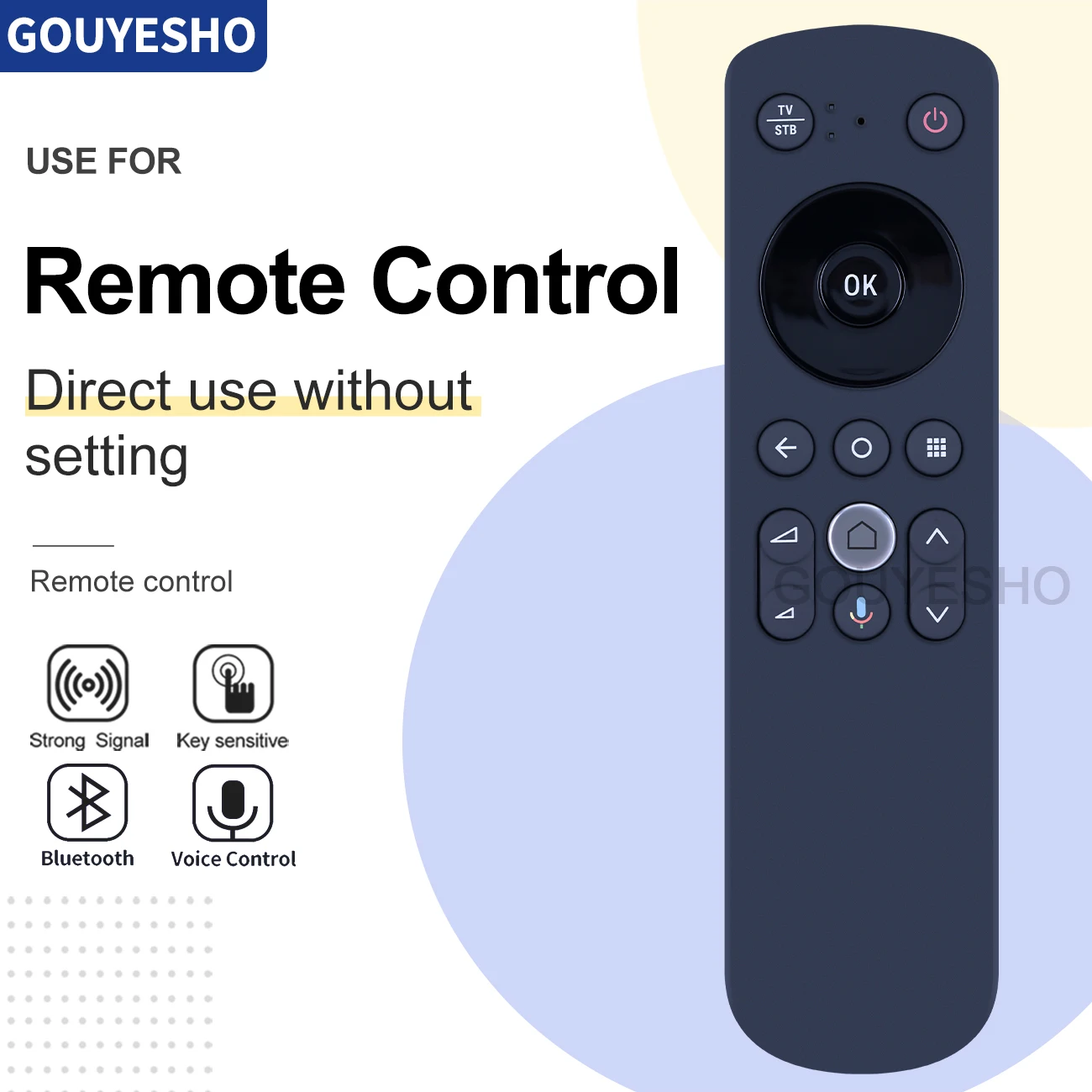 Telecomando T4Fs1901/16K Rf Per Motorola Arri 4K Compact Hd Iptv Set-Top Box