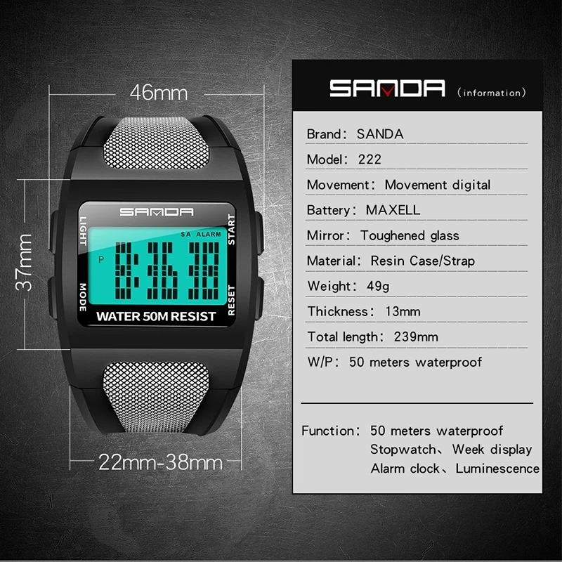 Orologi Impermeabili Multifunzione Vintage Per Uomo Analogico Militare Armys Sport Led Orologio Da Polso Digitale Impermeabile Montre Homme 222