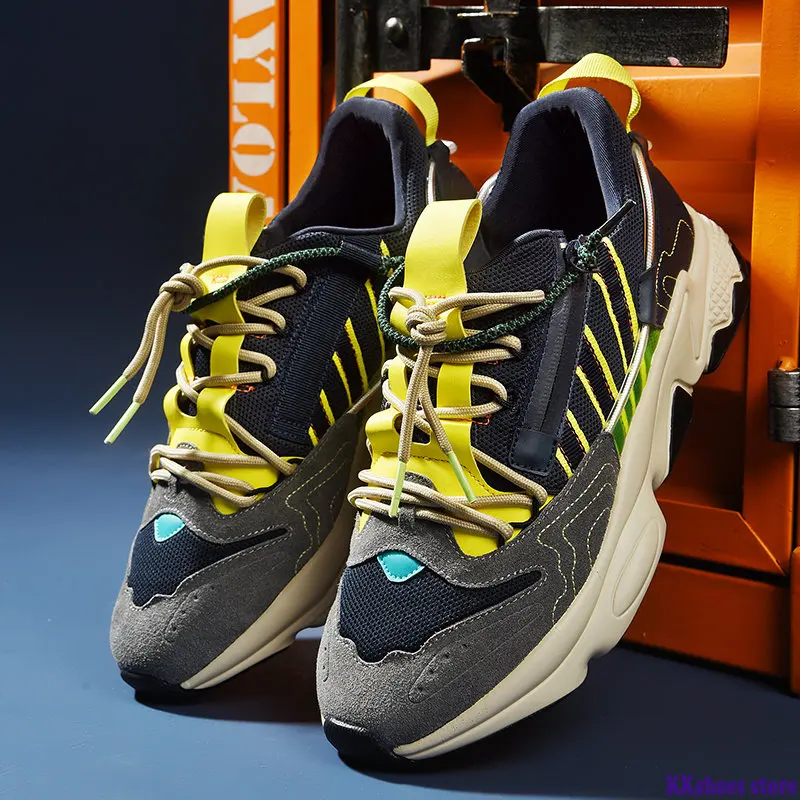 Sneakers Casual Da Uomo Primavera Autunno Streetwear Superstar Chunky Shoes Uomo Designer Sneakers Platform Trainer Men