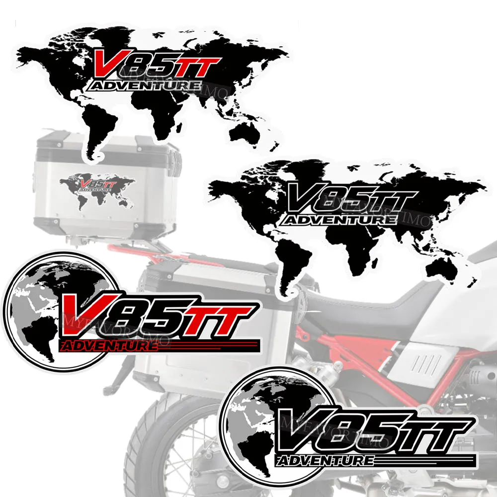 Per Moto Guzzi V 85 Tt V85Tt Accessori Adesivi Moto Protezione Decalcomania Riflettente Kit Valigie Bagagliaio