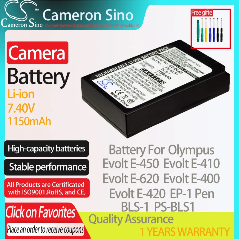 Batteria Cameronsino Per Olympus Duro Tg-1 Duro Ihs Tg-Tracker Sh-50 Si Adatta A Olympus Li-90B Batterie Per Fotocamere Digitali