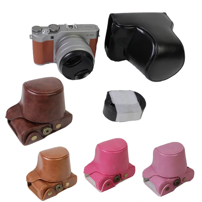Nuovo Arrivo Dell'Unità Di Elaborazione Di Cuoio Della Macchina Fotografica Del Sacchetto Della Copertura Per Fuji Xa5 Fujifilm Xa5 Xa-5 Protettiva Di