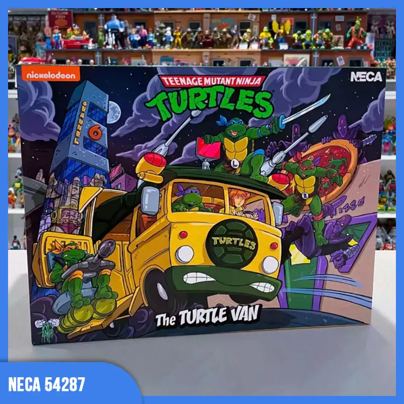[Disponibile] Originale Neca 54287 Turtles Car Neca 2023 Fogna Scene Figures Mobile Anime Action Figure Collection Model Gift