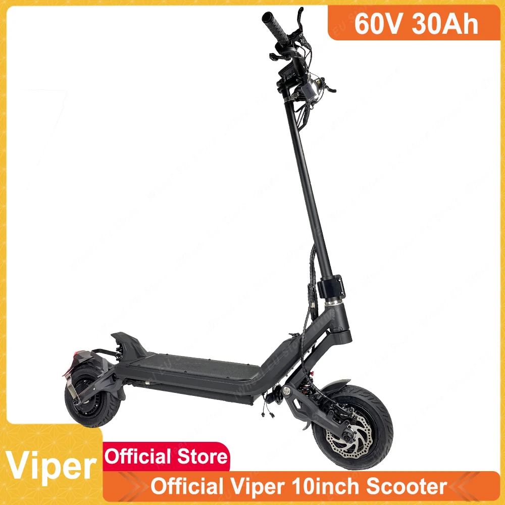 Eu Stock Pre-Vendita Viper K Max 60V 30Ah Doppio Motore 2*1000W 10 Pollici Sospensione Regolabile Viper Scooter Elettrico Da 10 Pollici