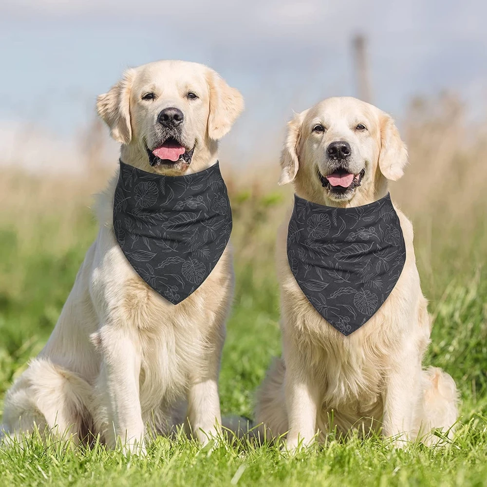 2Pcs Wedding Pet Triangle Scarf Wedding Dog Slobber Scarf Catdog Triangle Scarf Accessories