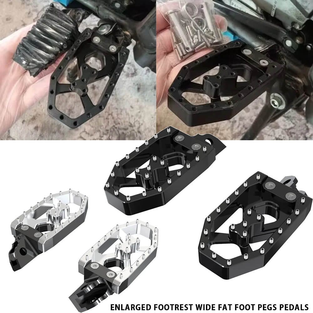 Moto Pedane Poggiapiedi Pedali Pioli Poggiapiedi Allargato Per Suzuki Dr 650 Se Dr650/Se Dr650 Dr650 1996-2020 2021 2022 2023