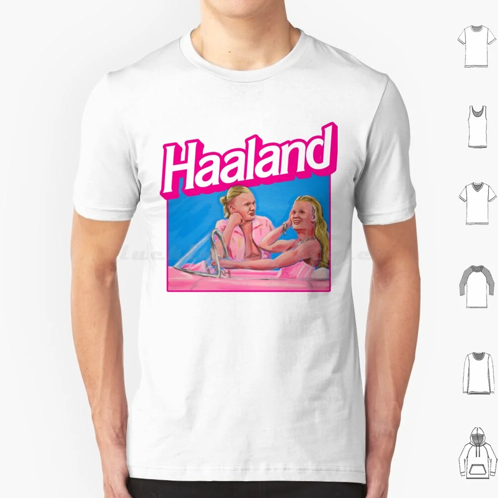 Haaland-With Ken T Shirt Big Size 100% Cotone Haaland Ken Man City Erling Car
