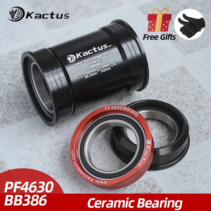 Movimento Centrale Bici Bb386 Pf4630 Per Guarnitura Sram S-Works Cannon Dale Hollowgram 30Mm Road Mountain Bike Axis Staffa Ceramica