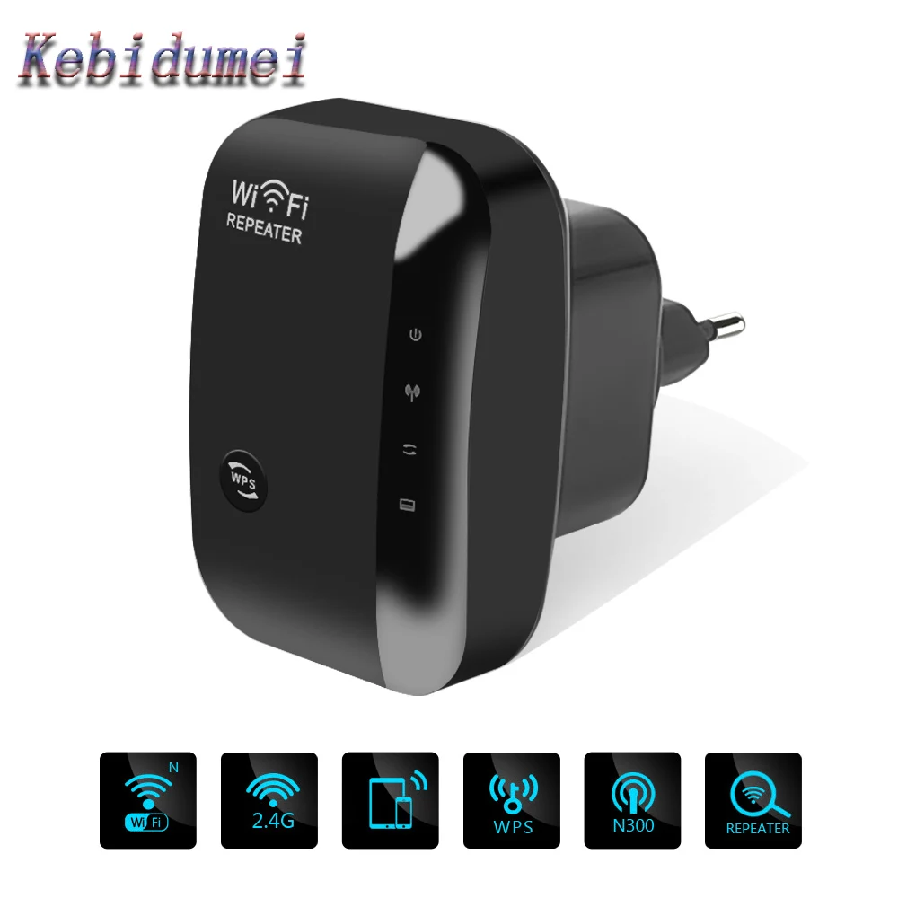 Kebidumei Wireless-N Ripetitore Router Wifi 300Mbps 802.11N/B/G Antenne Di Segnale Booster Estendi Amplificatore Ripetitore Range Expander