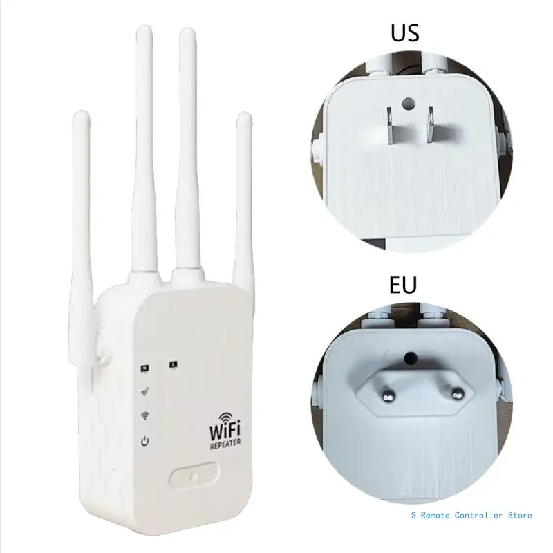 Ripetitore Wifi 2 In 1 Amplificatore Router Wifi A Antenne Estendi Segnale Wifi 2.4Ghz
