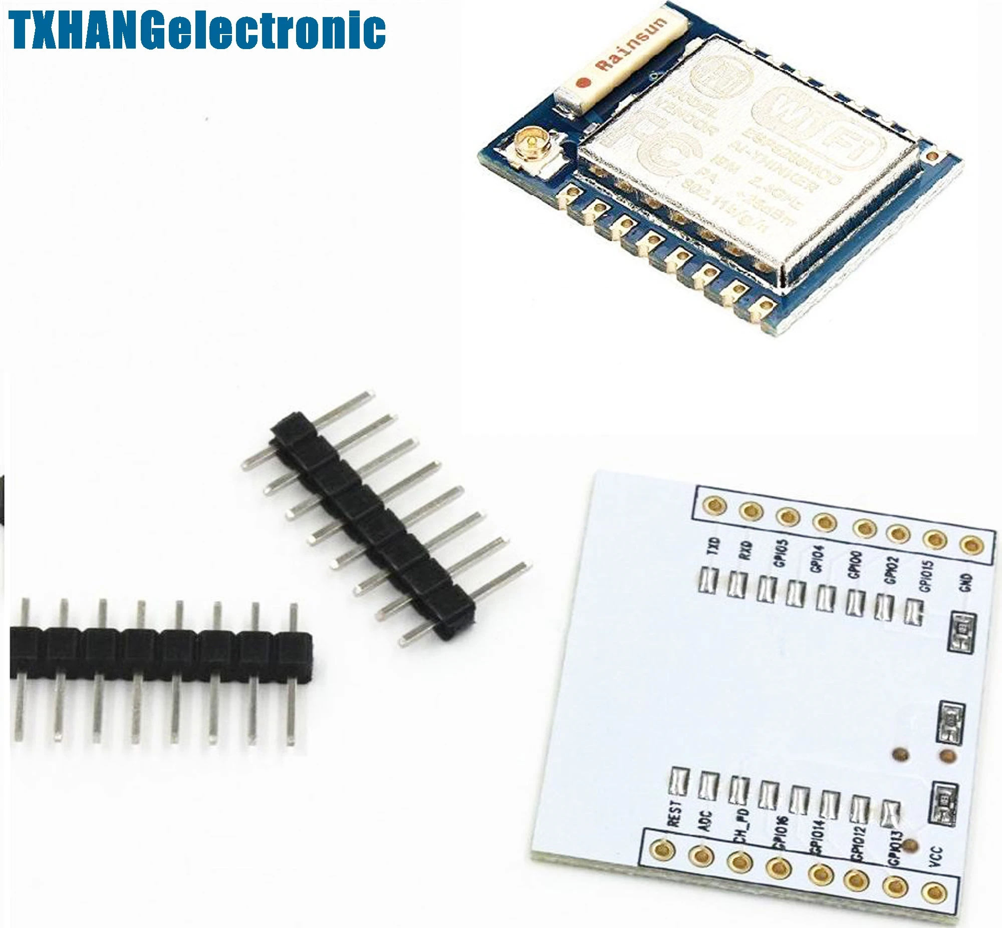Esp8266 Esp-07 Modulo Wifi Seriale Remoto Con Scheda Adattatore Io Per Estendere L'Elettronica Fai Da Te