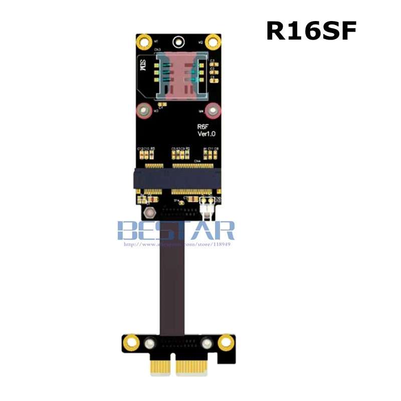 Riser Pci-Express Pcie X1 A Mini Pcie Mpcie Wireless Wifi Card Riser Extender Cavo A Nastro Pci-E 1X10Cm 30Cm 1M Gen3.0 8Gbps