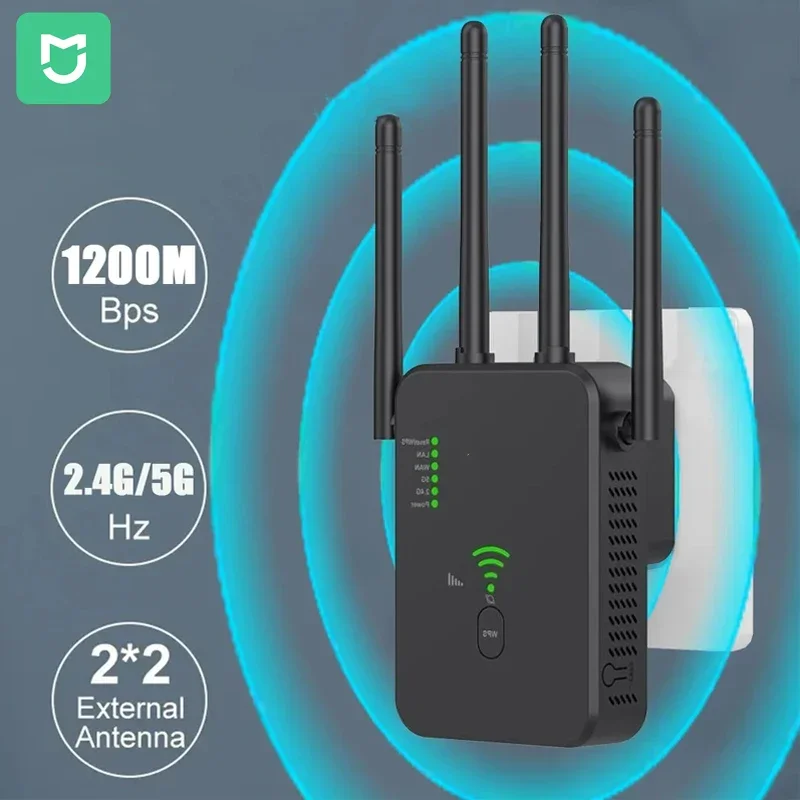 Mijia Wifi Amplificatore Pro 1200M 2.4G 5G Ripetitore Rete Expander Range Extender Roteader Mi Wireless Wi-Fi Router