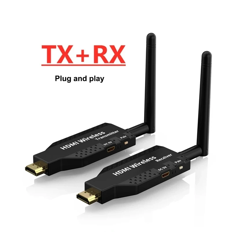 Wireless Hdmi Extender 1080P 50M 5.8Ghz Wireless Hdmi Wifi Trasmettitore Video E Ricevitore Schermo Condividi Switch Per Ps4 Camera Pc 5.8Ghz 50M Wire