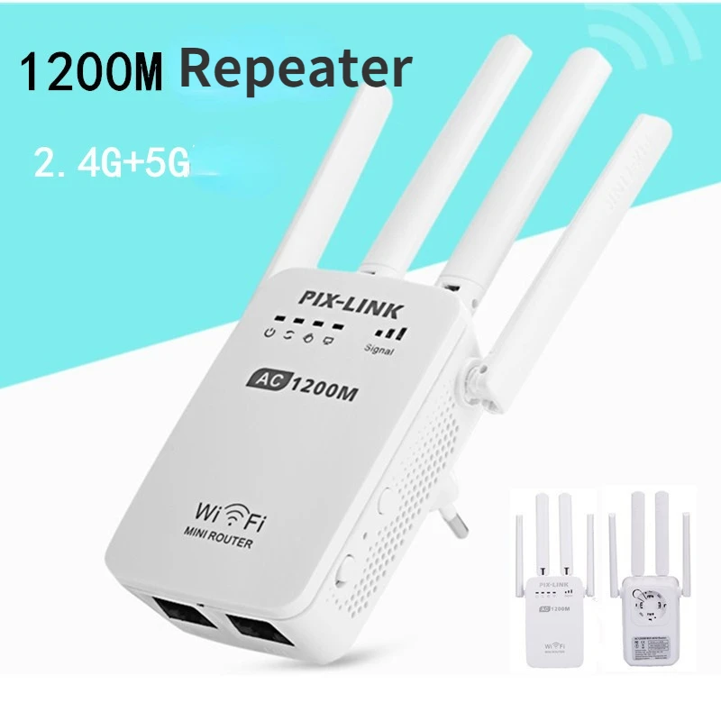 2.4G/5G Wireless 1200M Ripetitore Amplificatore Di Segnale Wifi Extender Di Rete