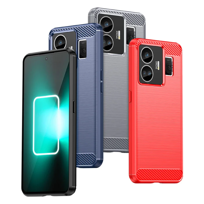 Per Oppo Realme Gt3 Rmx3709 Custodia Spazzolata Texture Gomma Flessibile Tpu Good Touch Cover Funda Per Oppo Realme Gt Neo 5 Custodie Etui