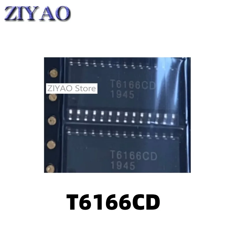 1Pcs T6166 T6166Cd Sop28 Encapsulated Automotive Computer Edition Chip/Hot Spot
