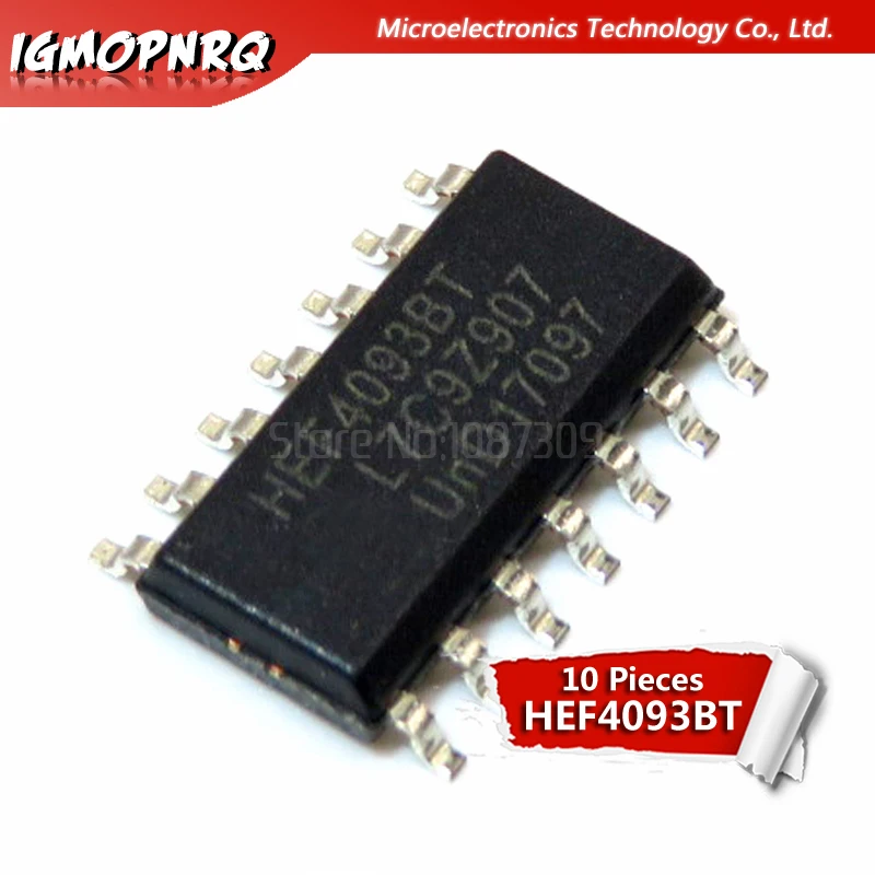 10Pcs Hef4093Bt Sop-14 Hef4093 4093 Sop14 Logica Chip Del Dispositivo Prodotti Caldi