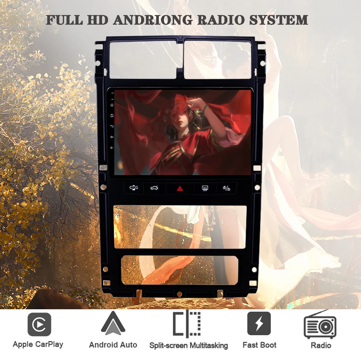 Per Peugeot 405 2015-2020 2 Din Car Video Music Dvd Cassette Multimedia Con Navigazione Gps Carplay 4G Lte Wifi Hu Head Unit